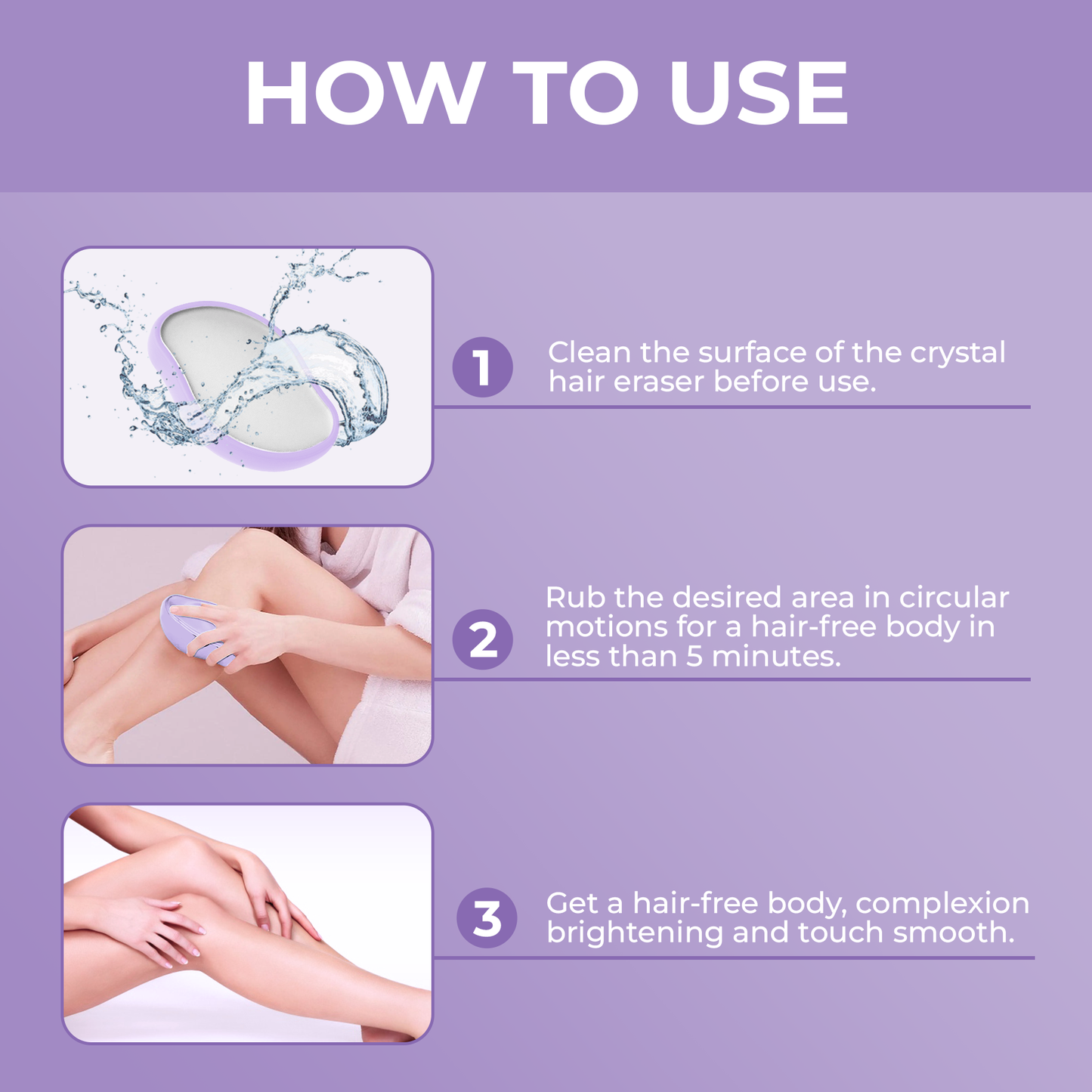 Barelume Crystal™ Hair Removal Pain Free Smooth Skin